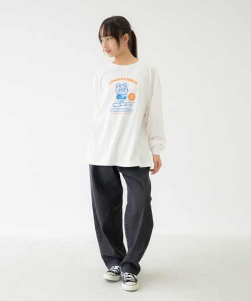 CGC（シージーシー）の「CGC/シージーシー COOL CATS L/S Tシャツ（Tシャツ/カットソー・レディース・ホワイト/ブラック/ベージュ系その他・F）」の6枚目の写真