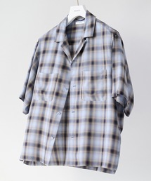 STUDIOUS(�X�e���f�B�I�X)�́ySTUDIOUS�zCupraAmunzen short sleeve shirts / ���M�f�� / �����f�� / �ڐG�⊴ / �L���v���V���[�g�X���[�u�V���c(�V���c/�u���E�X)