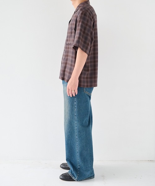 STUDIOUS(ステュディオス)の「【STUDIOUS】CupraAmunzen short sleeve shirts / 放熱素材 / 放湿素材 / 接触冷感 / キュプラショートスリーブシャツ(シャツ/ブラウス・メンズ・ネイビー/タン/ブラウン・1/2)」の16枚目の写真