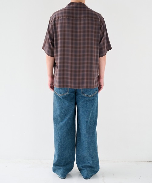 STUDIOUS(ステュディオス)の「【STUDIOUS】CupraAmunzen short sleeve shirts / 放熱素材 / 放湿素材 / 接触冷感 / キュプラショートスリーブシャツ(シャツ/ブラウス・メンズ・ネイビー/タン/ブラウン・1/2)」の17枚目の写真