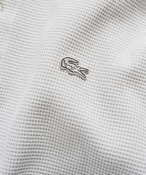 417 EDIFICE(フォーワンセブンエディフィス)の「LACOSTE × 417 ヘンリーネック ワッフルTシャツ(Tシャツ/カットソー・メンズ・チャコールグレー/ブルー/ブラック系その他・4/3/5)」の5枚目の写真