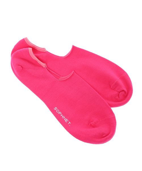 SOPHNET.（ソフネット）の「COLOR SLIP ON SOCKS（ソックス/靴下・メンズ・オレンジ/レッド/サックスブルー/ピンク/グリーン・LARGE/MEDIUM）」の3枚目の写真
