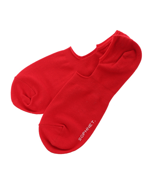 SOPHNET.（ソフネット）の「COLOR SLIP ON SOCKS（ソックス/靴下・メンズ・オレンジ/レッド/サックスブルー/ピンク/グリーン・LARGE/MEDIUM）」の6枚目の写真