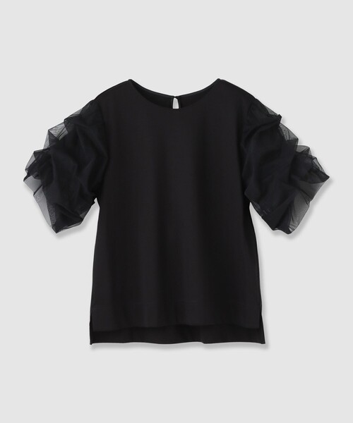 ANAYI(アナイ)の「スムースシアータックスリーブプルオーバー(Tシャツ/カットソー・レディース・ブラック/ホワイト・38)」の15枚目の写真