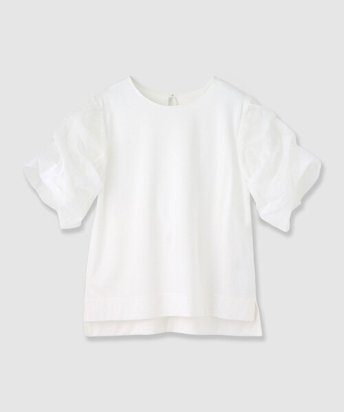 ANAYI(アナイ)の「スムースシアータックスリーブプルオーバー(Tシャツ/カットソー・レディース・ブラック/ホワイト・38)」の22枚目の写真