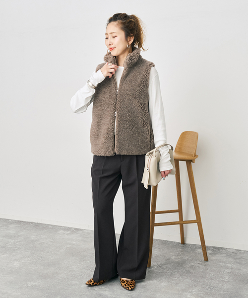 Spick & Span(スピックアンドスパン)の「TICCA / ティッカ WOOLファーベスト(その他アウター・レディース・ブラウン系その他・FREE)」の14枚目の写真