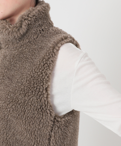 Spick & Span(スピックアンドスパン)の「TICCA / ティッカ WOOLファーベスト(その他アウター・レディース・ブラウン系その他・FREE)」の8枚目の写真