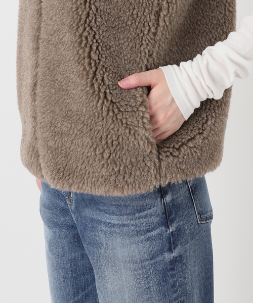 Spick & Span(スピックアンドスパン)の「TICCA / ティッカ WOOLファーベスト(その他アウター・レディース・ブラウン系その他・FREE)」の9枚目の写真