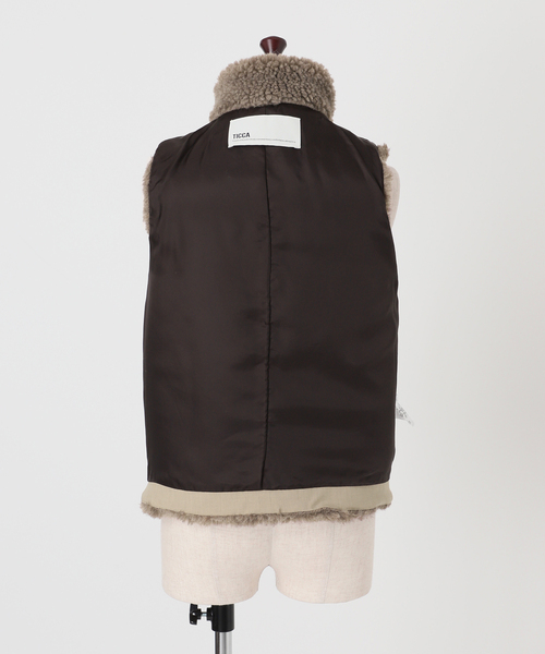 Spick & Span(スピックアンドスパン)の「TICCA / ティッカ WOOLファーベスト(その他アウター・レディース・ブラウン系その他・FREE)」の12枚目の写真