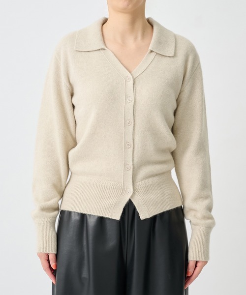 CITY TOKYO(シティトウキョウ)の「【CITY TOKYO/シティートウキョウ】Raccoon Knit Cardigan/ラクーンニットカーディガン(ニット/セーター・レディース・アイボリー/ダークグレー・FREE)」の11枚目の写真