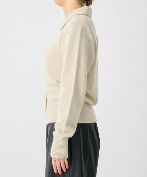 CITY TOKYO(シティトウキョウ)の「【CITY TOKYO/シティートウキョウ】Raccoon Knit Cardigan/ラクーンニットカーディガン(ニット/セーター・レディース・アイボリー/ダークグレー・FREE)」の12枚目の写真