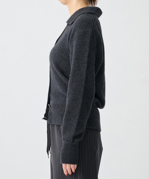 CITY TOKYO(シティトウキョウ)の「【CITY TOKYO/シティートウキョウ】Raccoon Knit Cardigan/ラクーンニットカーディガン(ニット/セーター・レディース・アイボリー/ダークグレー・FREE)」の6枚目の写真