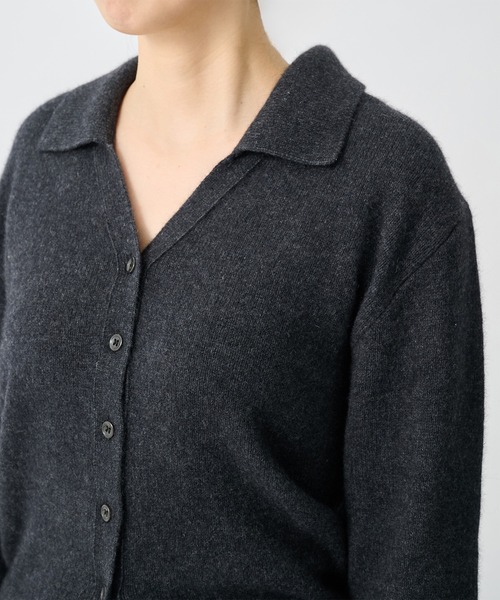 CITY TOKYO(シティトウキョウ)の「【CITY TOKYO/シティートウキョウ】Raccoon Knit Cardigan/ラクーンニットカーディガン(ニット/セーター・レディース・アイボリー/ダークグレー・FREE)」の8枚目の写真