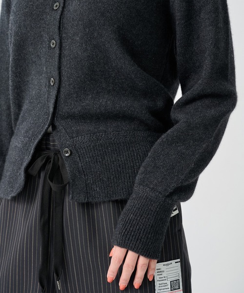 CITY TOKYO(シティトウキョウ)の「【CITY TOKYO/シティートウキョウ】Raccoon Knit Cardigan/ラクーンニットカーディガン(ニット/セーター・レディース・アイボリー/ダークグレー・FREE)」の9枚目の写真