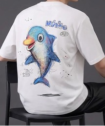 ドルフィン アートグラフィック半袖Tシャツ