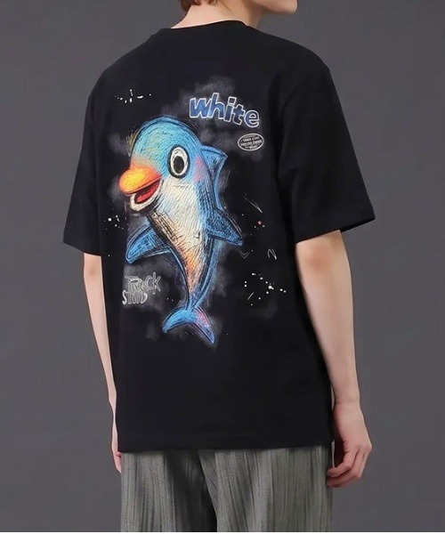 revertical(リバーティカル)の「ドルフィン アートグラフィック半袖Tシャツ(Tシャツ/カットソー・メンズ・ホワイト/ブラック/サックスブルー・MEDIUM/LARGE)」の11枚目の写真