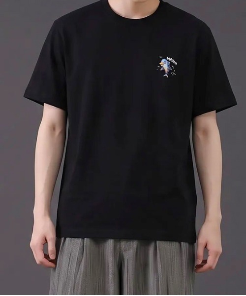 revertical(リバーティカル)の「ドルフィン アートグラフィック半袖Tシャツ(Tシャツ/カットソー・メンズ・ホワイト/ブラック/サックスブルー・MEDIUM/LARGE)」の13枚目の写真