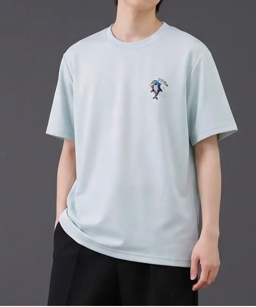 revertical(リバーティカル)の「ドルフィン アートグラフィック半袖Tシャツ(Tシャツ/カットソー・メンズ・ホワイト/ブラック/サックスブルー・MEDIUM/LARGE)」の16枚目の写真