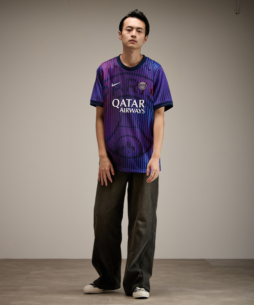 NIKE(ナイキ)の「【NIKE / ナイキ】PSG M NK DF SS TOP PM K AW(Tシャツ/カットソー・メンズ・パープル・SMALL/MEDIUM/LARGE/X-LARGE)」の2枚目の写真