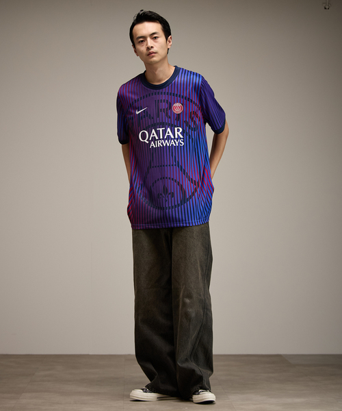 NIKE(ナイキ)の「【NIKE / ナイキ】PSG M NK DF SS TOP PM K AW(Tシャツ/カットソー・メンズ・パープル・SMALL/MEDIUM/LARGE/X-LARGE)」の3枚目の写真