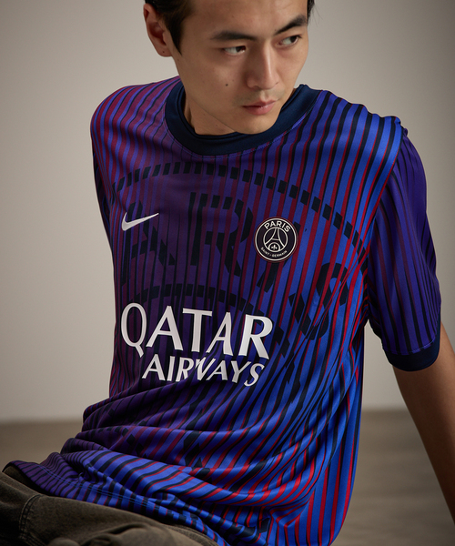 NIKE(ナイキ)の「【NIKE / ナイキ】PSG M NK DF SS TOP PM K AW(Tシャツ/カットソー・メンズ・パープル・SMALL/MEDIUM/LARGE/X-LARGE)」の7枚目の写真