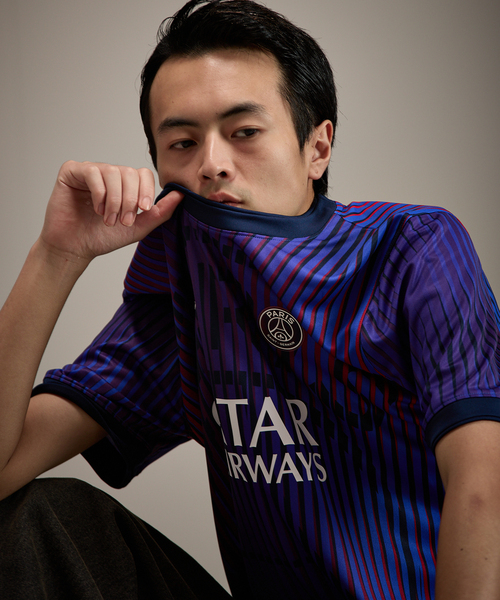 NIKE(ナイキ)の「【NIKE / ナイキ】PSG M NK DF SS TOP PM K AW(Tシャツ/カットソー・メンズ・パープル・SMALL/MEDIUM/LARGE/X-LARGE)」の8枚目の写真