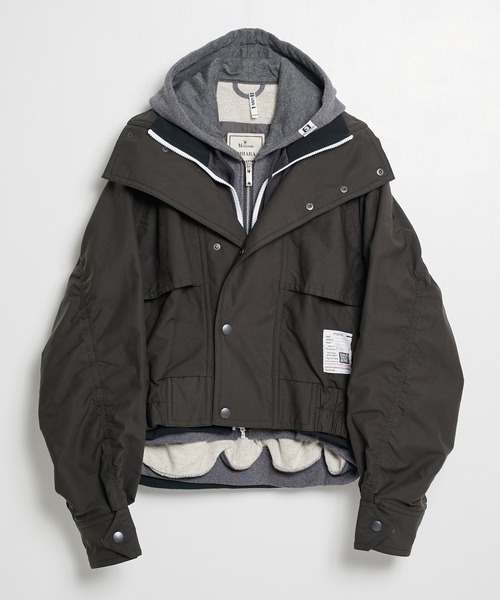 ぼんぼん様ミハラヤスヒロTRIPLE LAYERED BOMBER JACKET Maison MIHARA YASUHIRO/ミハラヤスヒロ】Triple Layered Bomber