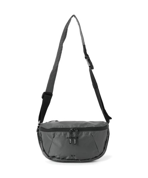 +phenix(プラスフェニックス)の「+phenix/プラスフェニックス/EXPAND BODY BAG 5+(ボディバッグ/ウエストポーチ・メンズ・ブラック/グレー・F)」の2枚目の写真