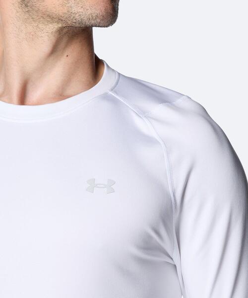UNDER ARMOUR(アンダーアーマー)の「UAコールドギア フィッティド ロングスリーブ クルーネック シャツ(ゴルフ/メンズ)(Tシャツ/カットソー・メンズ・ホワイト・L)」の7枚目の写真