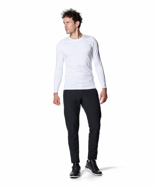 UNDER ARMOUR(アンダーアーマー)の「UAコールドギア フィッティド ロングスリーブ クルーネック シャツ(ゴルフ/メンズ)(Tシャツ/カットソー・メンズ・ホワイト・L)」の4枚目の写真