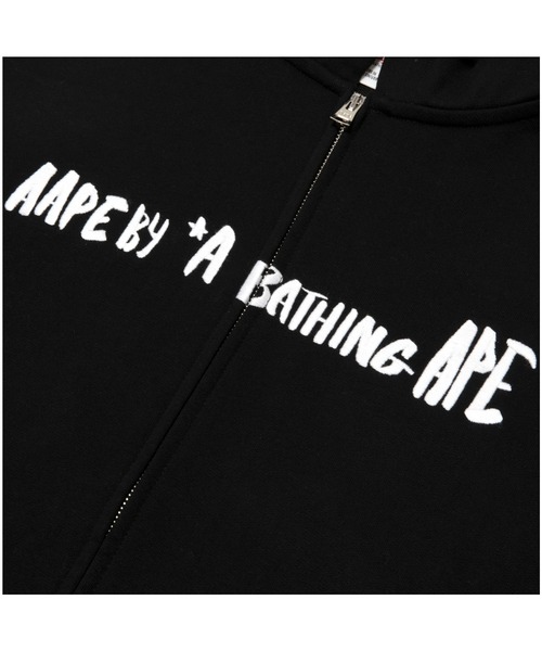 AAPE BY A BATHING APE(エーエイプバイアベイシングエイプ)の「AAPE ZIP UP HOODIE(パーカー・メンズ・グレー系その他2/ブラック・SMALL/LARGE/MEDIUM/X-LARGE)」の3枚目の写真