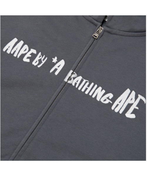 AAPE BY A BATHING APE(エーエイプバイアベイシングエイプ)の「AAPE ZIP UP HOODIE(パーカー・メンズ・グレー系その他2/ブラック・SMALL/LARGE/MEDIUM/X-LARGE)」の7枚目の写真