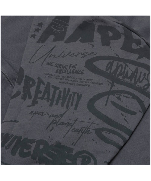 AAPE BY A BATHING APE(エーエイプバイアベイシングエイプ)の「AAPE ZIP UP HOODIE(パーカー・メンズ・グレー系その他2/ブラック・SMALL/LARGE/MEDIUM/X-LARGE)」の8枚目の写真