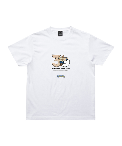 ZOZOSPOT(ゾゾスポット)の「Pokemon 30th Anniversary 1025 T-shirt 「ハーデリア」(Tシャツ/カットソー・レディース・ホワイト・SMALL/MEDIUM/LARGE/X-LARGE/XX-LARGE/XXX-LARGE/100cm/110cm/120cm/130cm/140cm/150cm/160cm)」の1枚目の写真