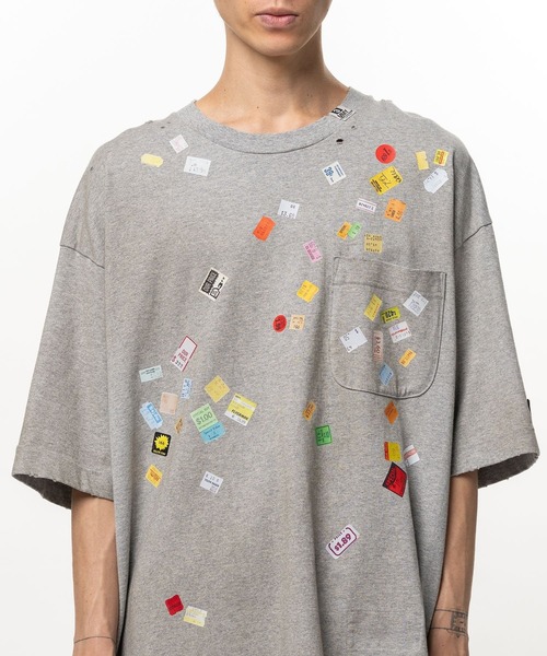 Maison MIHARA YASUHIRO(メゾンミハラヤスヒロ)の「【MIHARAYASUHIRO/ミハラヤスヒロ】PRICE STICKER TEE(Tシャツ/カットソー・メンズ・ブラック/グレー・48/46/44)」の11枚目の写真