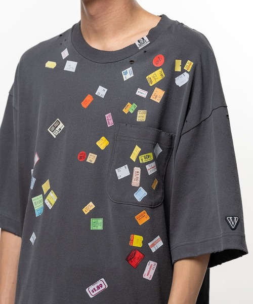 Maison MIHARA YASUHIRO(メゾンミハラヤスヒロ)の「【MIHARAYASUHIRO/ミハラヤスヒロ】PRICE STICKER TEE(Tシャツ/カットソー・メンズ・ブラック/グレー・48/46/44)」の7枚目の写真