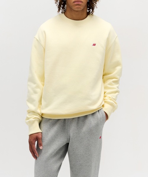 NEW BALANCE(ニューバランス)の「Made in USA Core スウェットクルー(スウェット・メンズ・ライトピンク/ライトイエロー・XX-LARGE/X-LARGE/LARGE/MEDIUM/SMALL)」の4枚目の写真