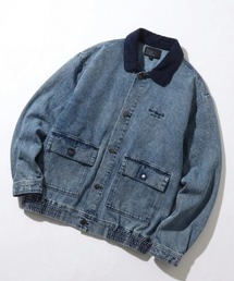 Mark Gonzales（マーク・ゴンザレス）の「2026AW Mark Gonzales マークゴンザレス オーバーサイズ 襟コーデュロイ デニムブルゾン ハンティングジャケット レディース メンズ（デニムジャケット）」