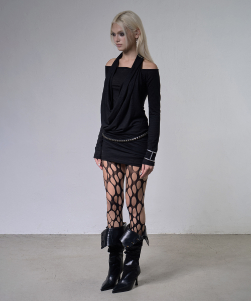 FANCY CLUB(ファンシークラブ)の「3-WAY オフショルダー カウルトップ (ブラック) F26ZB519(Tシャツ/カットソー・レディース・その他・FREE)」の5枚目の写真