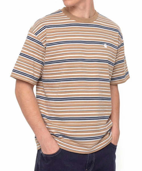 Carhartt WIP(カーハートダブリューアイピー)の「CARHARTT WIP S/S ZANE T-SHIRT(Tシャツ/カットソー・メンズ・ストライプ・S/M)」の6枚目の写真