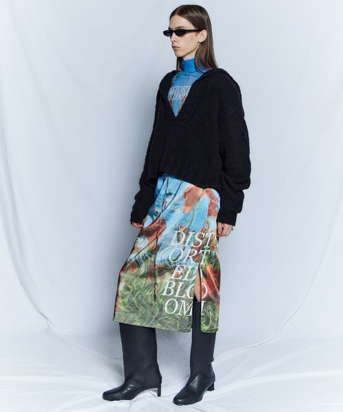 MAISON SPECIAL（メゾンスペシャル）の「【26WINTER PRE-ORDER】Cable Hoodie Short Knit/ケーブルフーディショートニット（ニット/セーター・レディース・ブラック/グレー/レッド・FREE）」の19枚目の写真