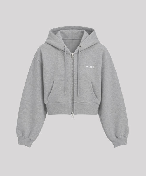 MALDEN（モールデン）の「シンボルロゴ クロップドジップアップパーカー（ジャージ・レディース・ブラック/グレー・SMALL/MEDIUM/LARGE）」の6枚目の写真