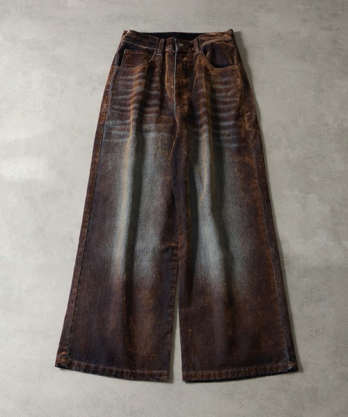 welise(ウェライズ)の「【welise/ウェライズ】ヴィンテージアレンジ クラシックフロッキーデニムパンツ(デニムパンツ・メンズ・ブラック系/ブルー系/ワイン系・S/M/L)」の6枚目の写真