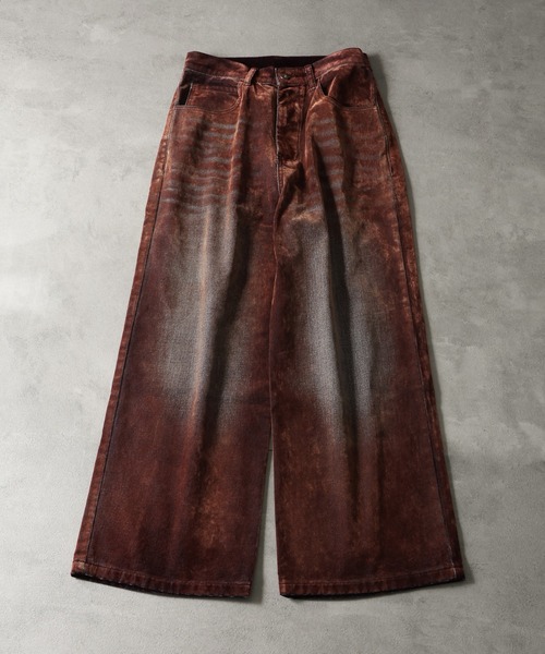welise(ウェライズ)の「【welise/ウェライズ】ヴィンテージアレンジ クラシックフロッキーデニムパンツ(デニムパンツ・メンズ・ブラック系/ブルー系/ワイン系・S/M/L)」の7枚目の写真
