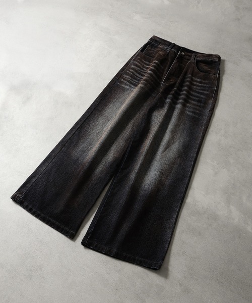 welise(ウェライズ)の「【welise/ウェライズ】ヴィンテージアレンジ クラシックフロッキーデニムパンツ(デニムパンツ・メンズ・ブラック系/ブルー系/ワイン系・S/M/L)」の17枚目の写真
