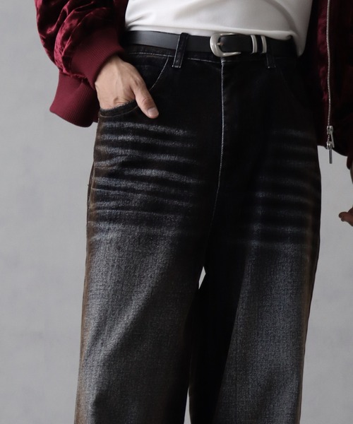 welise(ウェライズ)の「【welise/ウェライズ】ヴィンテージアレンジ クラシックフロッキーデニムパンツ(デニムパンツ・メンズ・ブラック系/ブルー系/ワイン系・S/M/L)」の19枚目の写真
