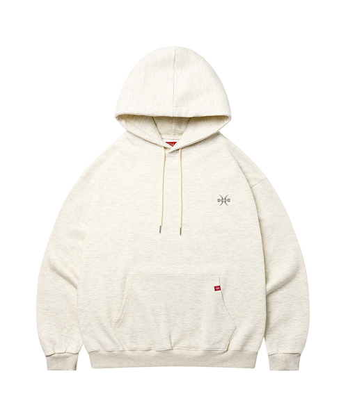 KITSCH&KISS(キッチアンドキス)の「MAIN LOGO オーバーサイズフード (SOHKNK-100)(パーカー・レディース・ブラック/グレー/オートミール/ワイン・FREE)」の3枚目の写真