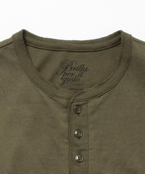 BRILLA per il gusto（ブリッラペルイルグースト）の「◇Brilla per il gusto / ベーシック ヘンリーネック Tシャツ（Tシャツ/カットソー・メンズ・ホワイト/グレー/オリーブ/ネイビー・SMALL/MEDIUM/X-SMALL/LARGE）」の21枚目の写真
