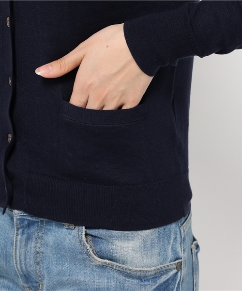 POLO RALPH LAUREN（ポロ ラルフ ローレン）の「コットン Vネック カーディガン（カーディガン/ボレロ・レディース・ピンク/ネイビー/パープル・X-SMALL/LARGE/SMALL/MEDIUM/X-LARGE）」の21枚目の写真