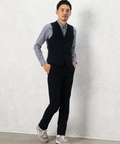 green label relaxing（グリーンレーベルリラクシング）の「KT H/SPUN ベスト（ベスト・メンズ・グレー/ダークブラウン/ネイビー・SMALL/MEDIUM/LARGE/X-LARGE）」の20枚目の写真